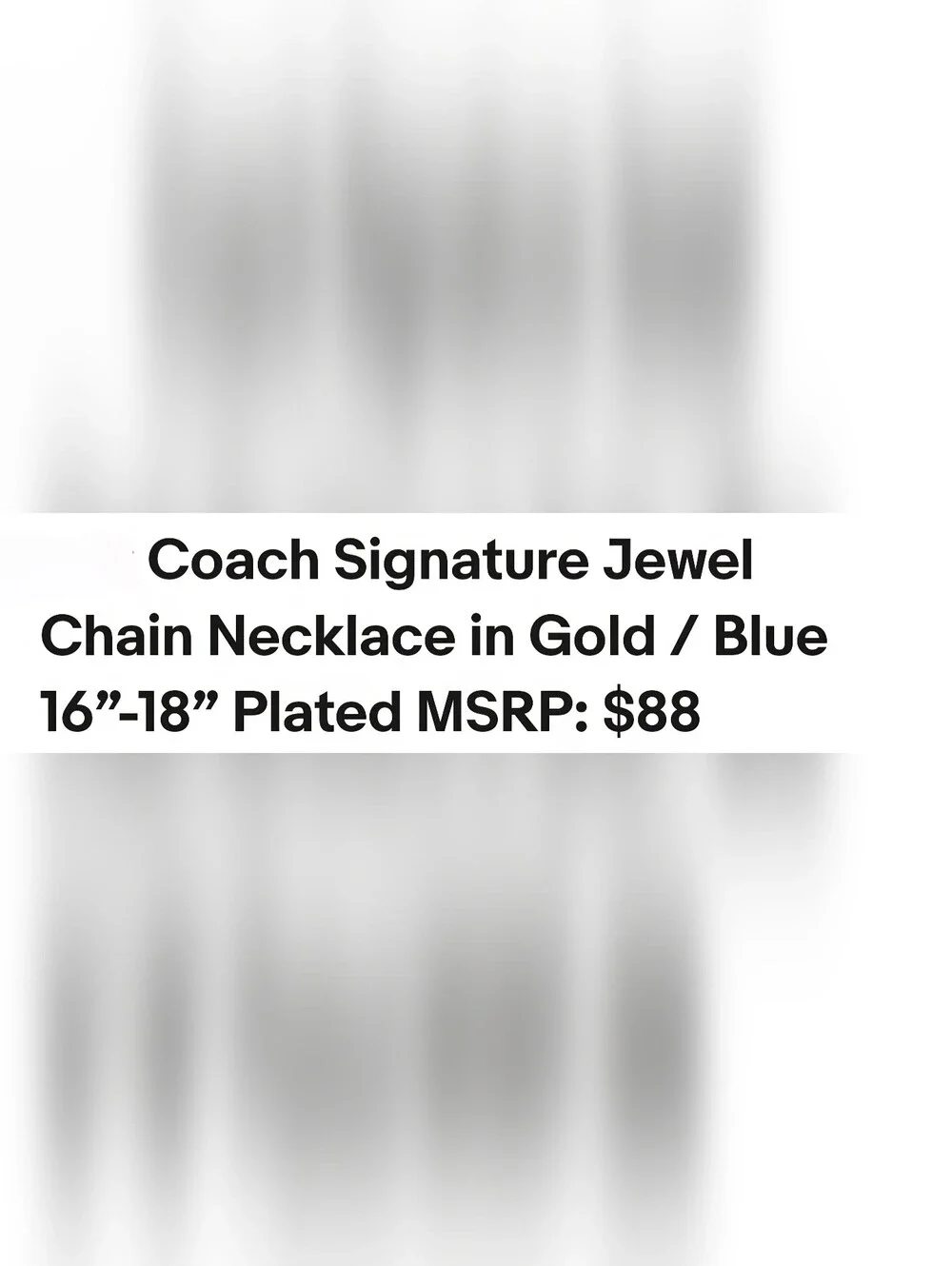 Coach Gold-tone Necklace